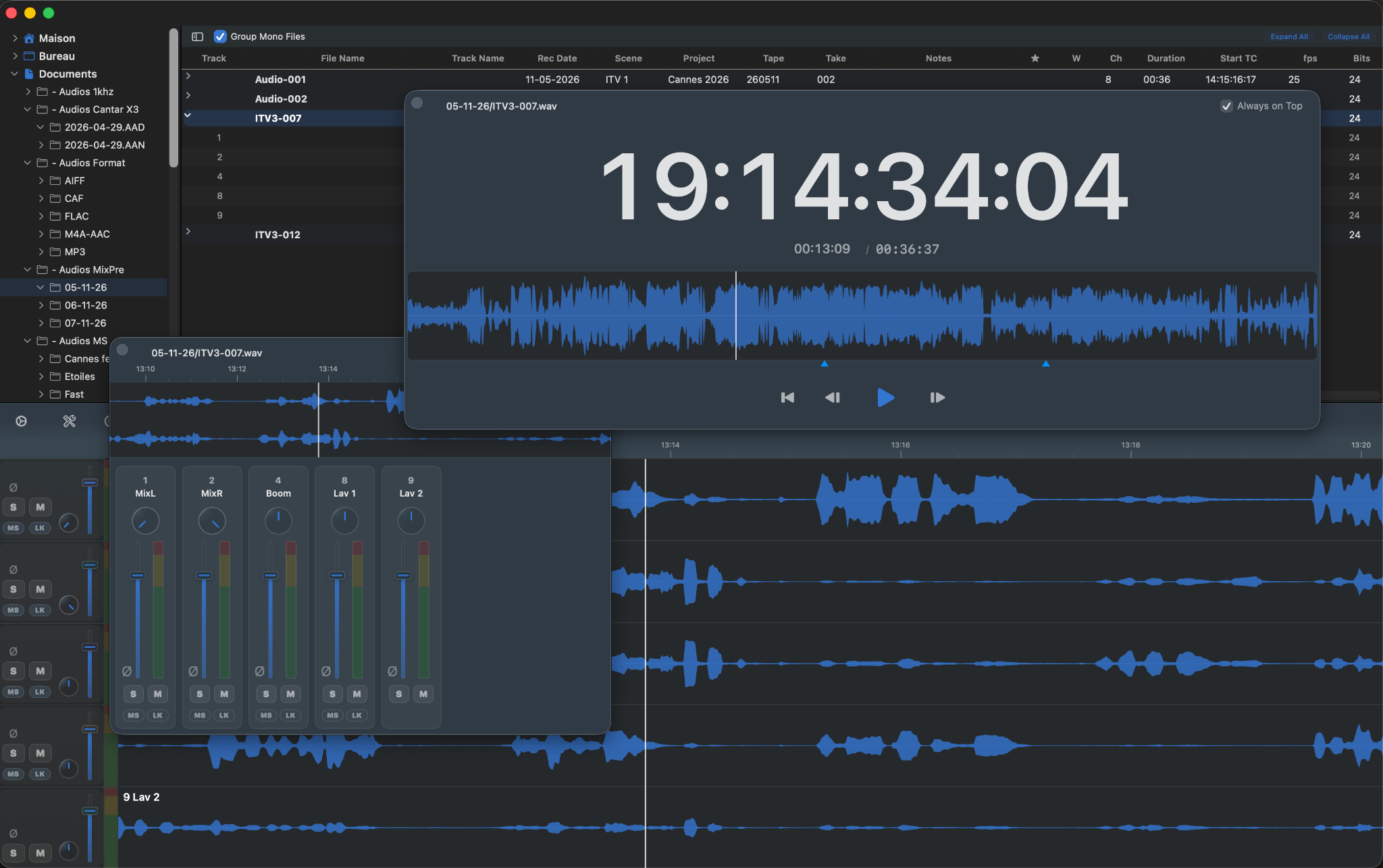 WaveTag Pro 1.4 · Floating Transport & Mixer