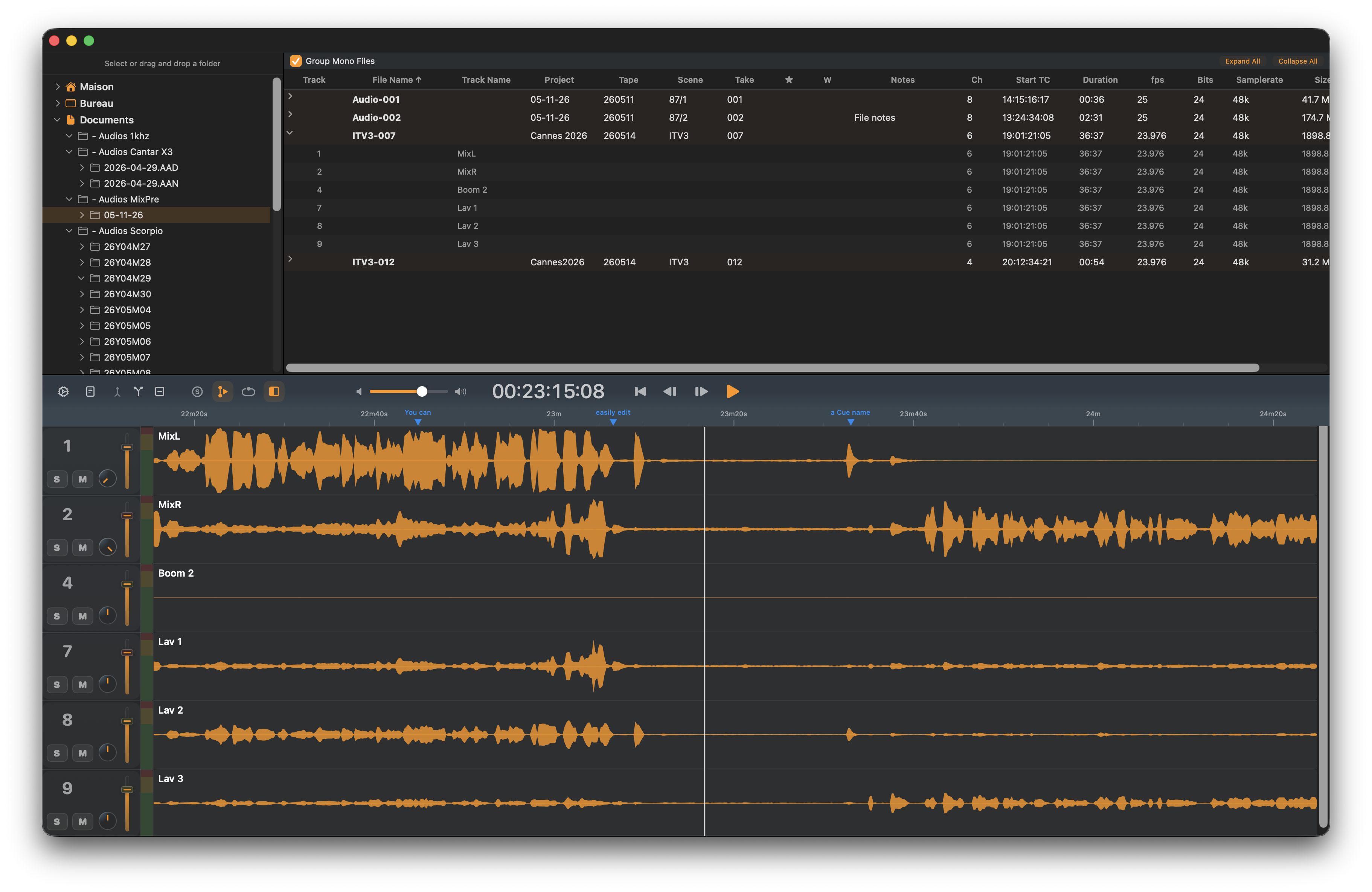 WaveTag Pro Desktop Interface